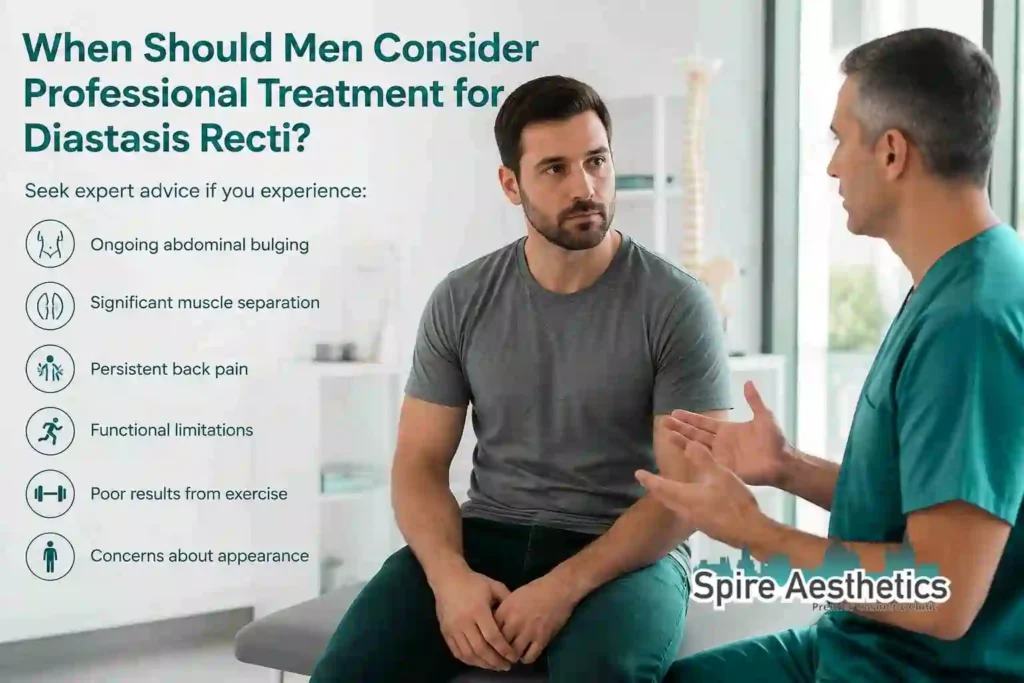 When Should Men Consider Professional Treatment for Diastasis Recti Thrapston?