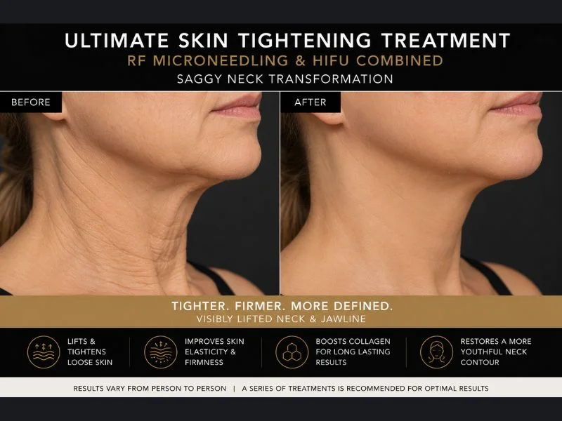 before and after Ultimate skin tightening treatment Thrapston